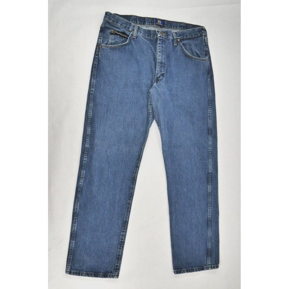 Wrangler Cowboy Cut  Blue Denim Jeans 47MWZ Regular Fit Mens 36 X 32